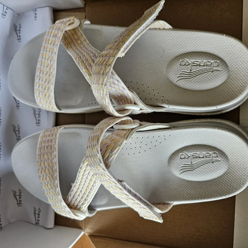Dansko White and Yellow Sandals - Picture 7 of 7